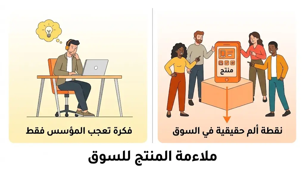 أهمية ملاءمة المنتج للسوق لتجنب أسباب فشل الشركات الناشئة.